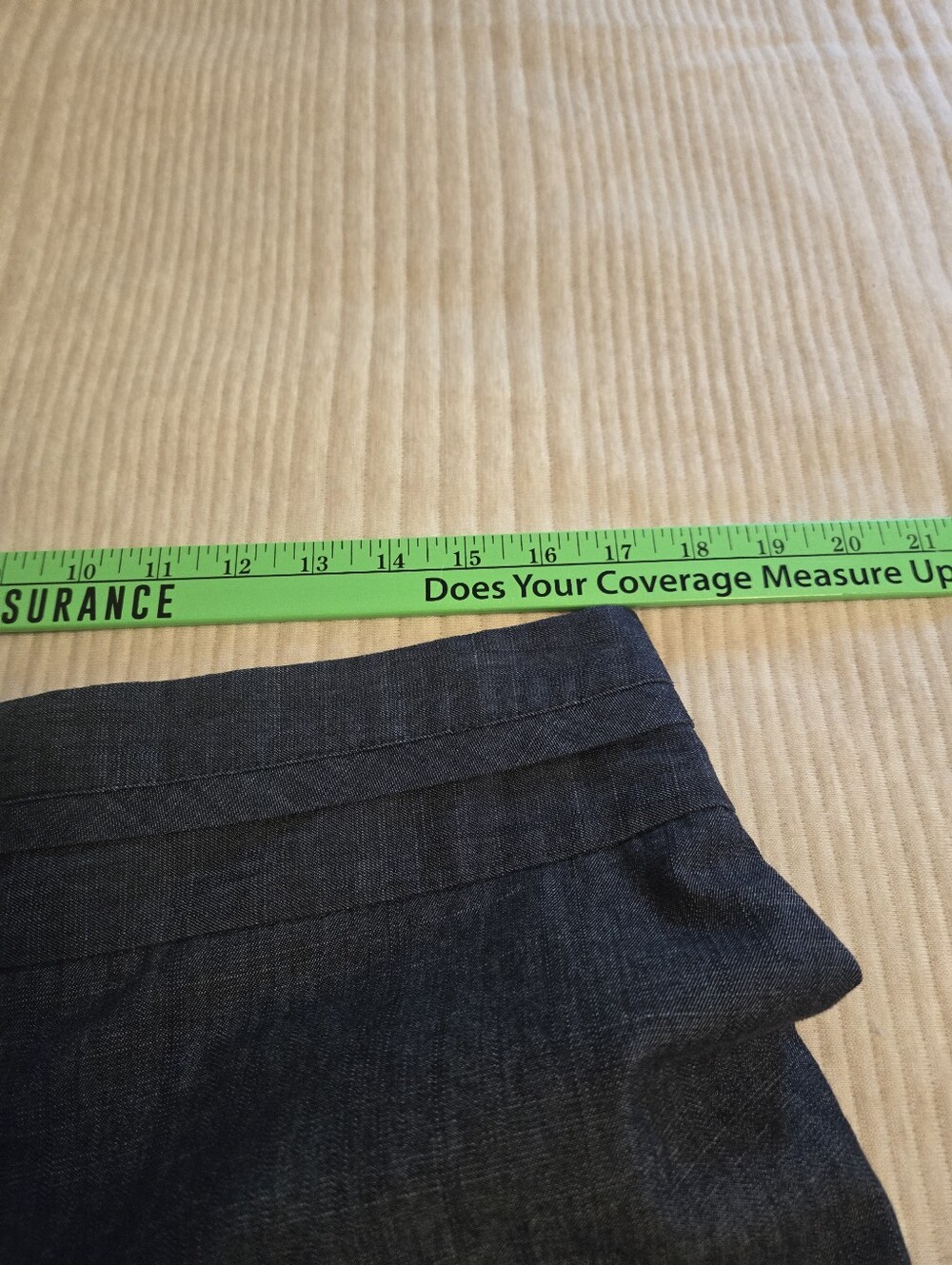 MAURICES Classic Straight-Leg Cropped Dress Pants in Dark Blue. Size 11/12. - Picture 5 of 8